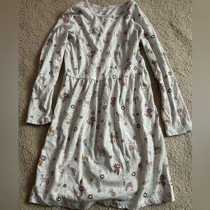 Carters Unicorn Deer Long sleeve size 8 Dress